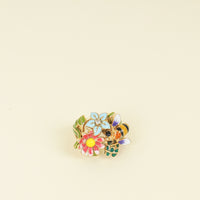 Christian Dior 18K Yellow Gold Diamond Milly La Foret Diorette Cocktail Ring 52