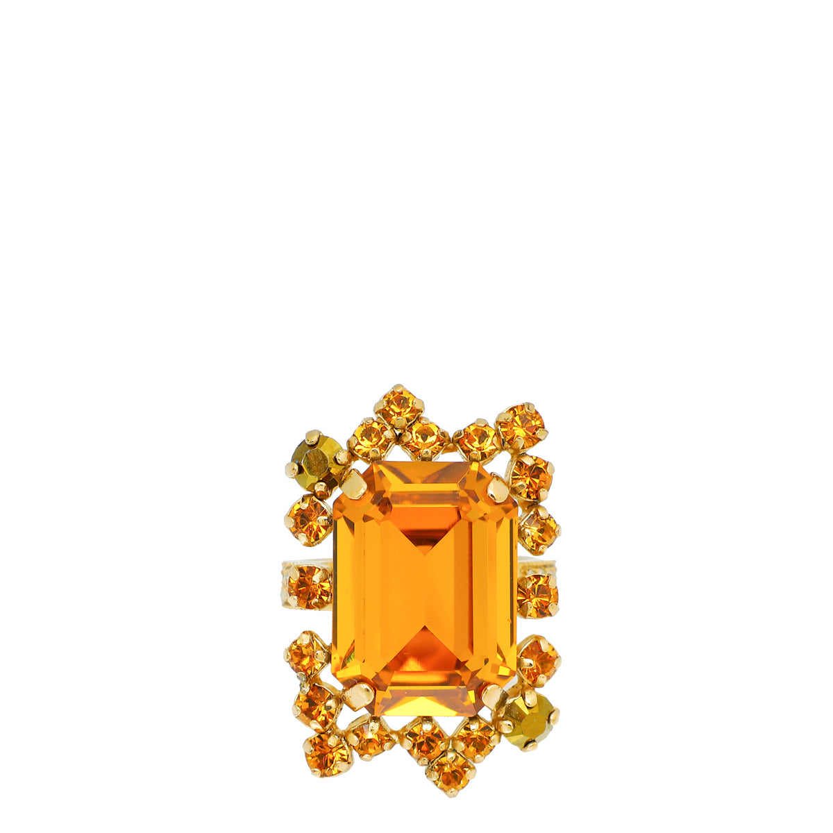 Christian Dior Yellow Miss Dior Crystal Ring 6/52-Christian Dior-THE CLOSET