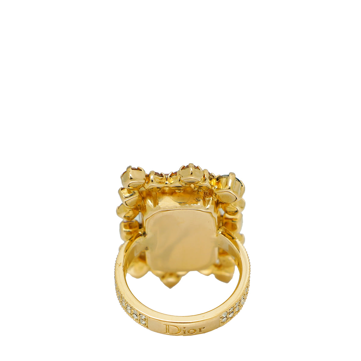 Christian Dior Yellow Miss Dior Crystal Ring 6/52-Christian Dior-THE CLOSET