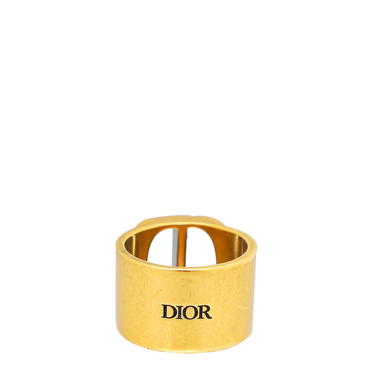 Christian Dior Antique Gold Montaigne 30 Medium Ring-Christian Dior-THE CLOSET