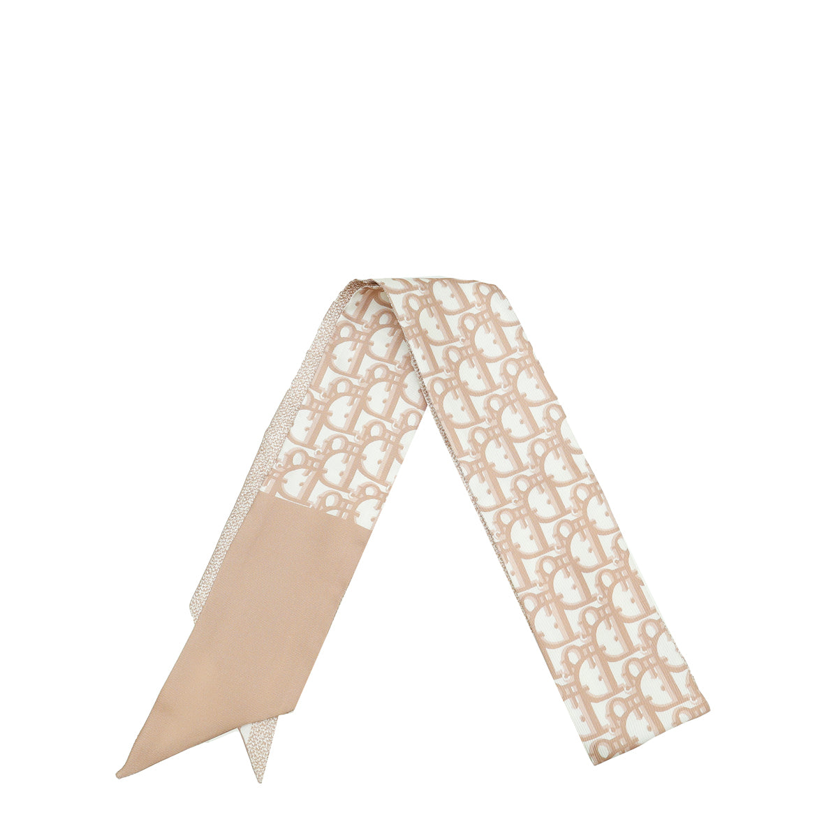 Christian Dior Rose Des Vents Oblique Mitzah Silk Twilly-Christian Dior-THE CLOSET