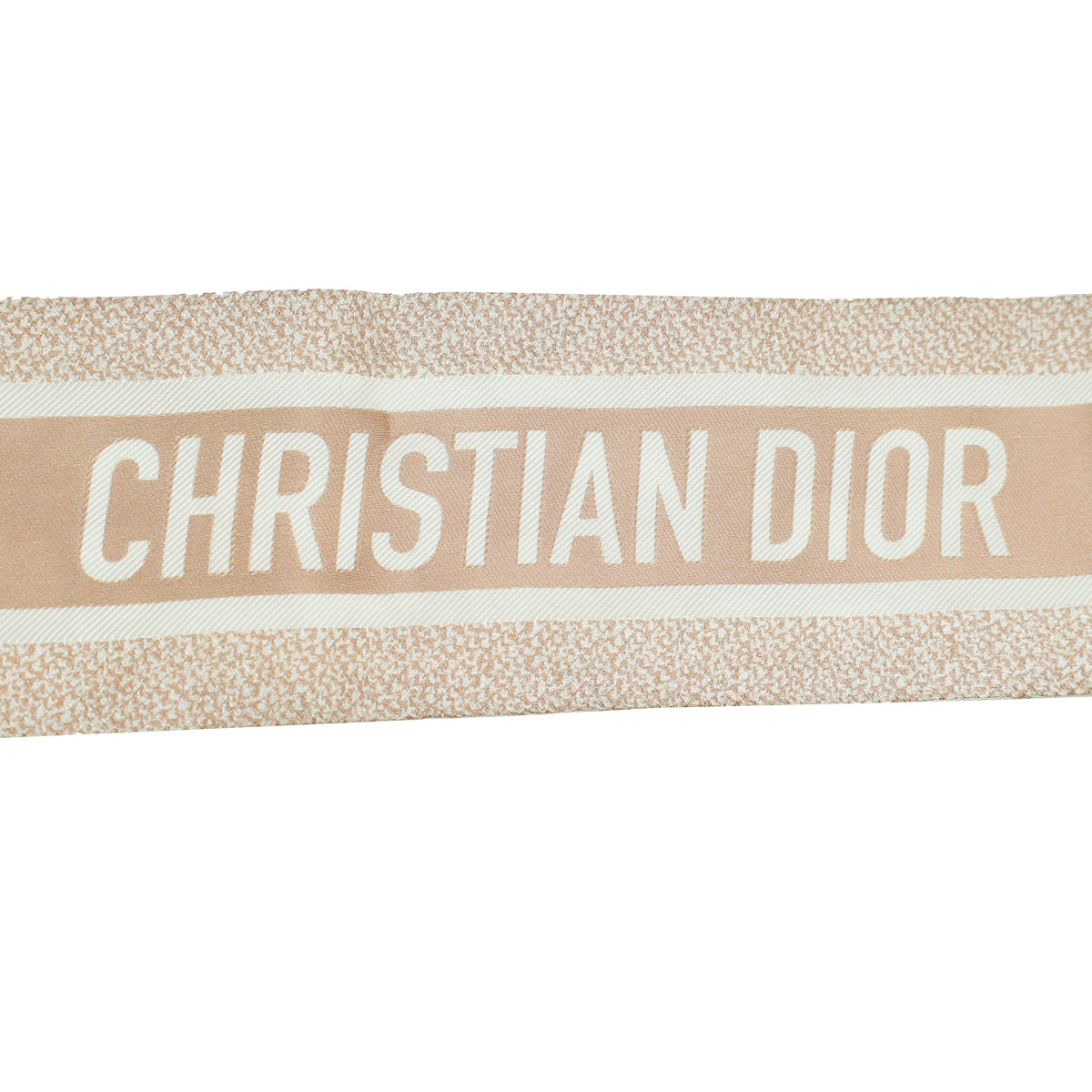 Christian Dior Rose Des Vents Oblique Mitzah Silk Twilly