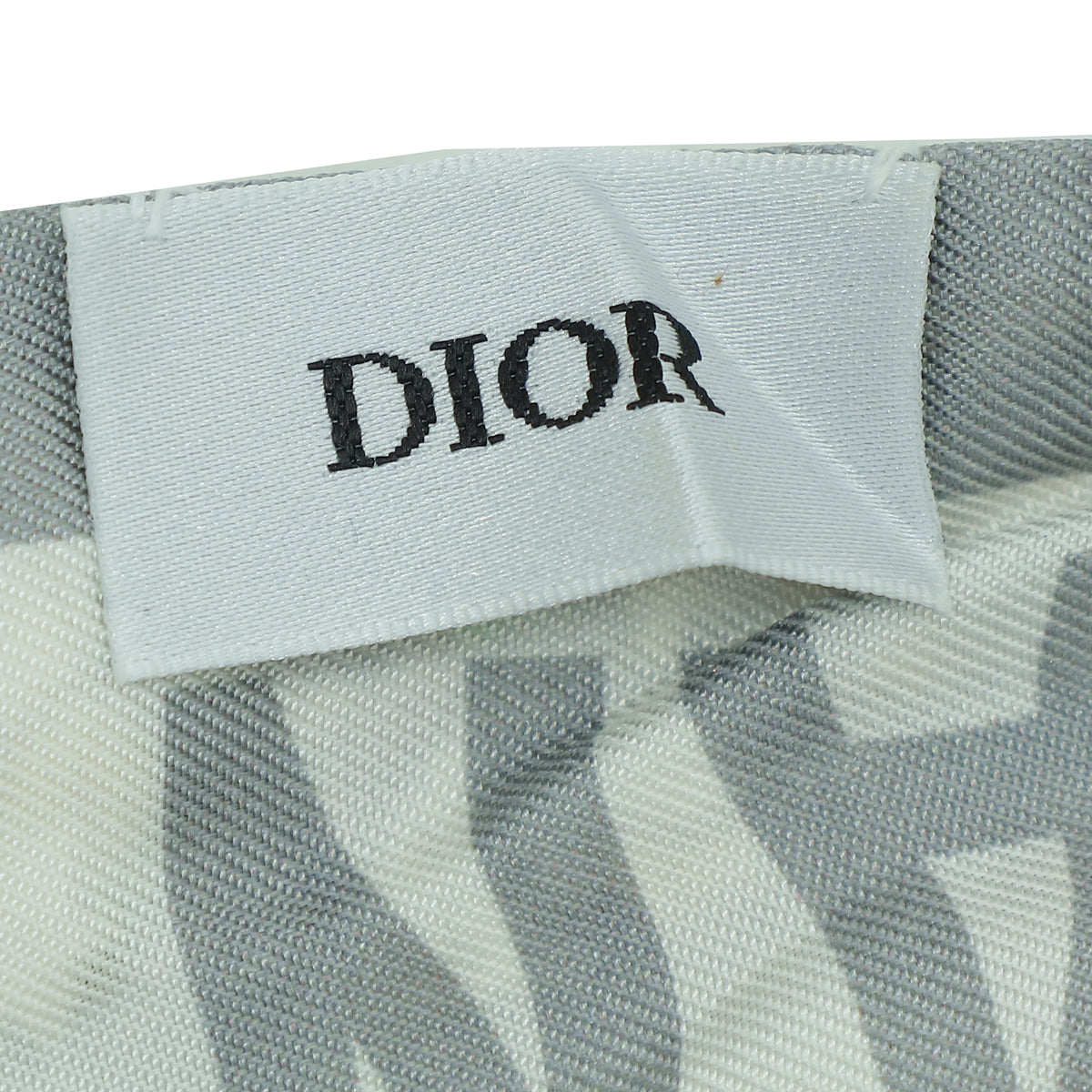 Christian Dior White Multicolor Mille Fleurs Mitzah Scarf