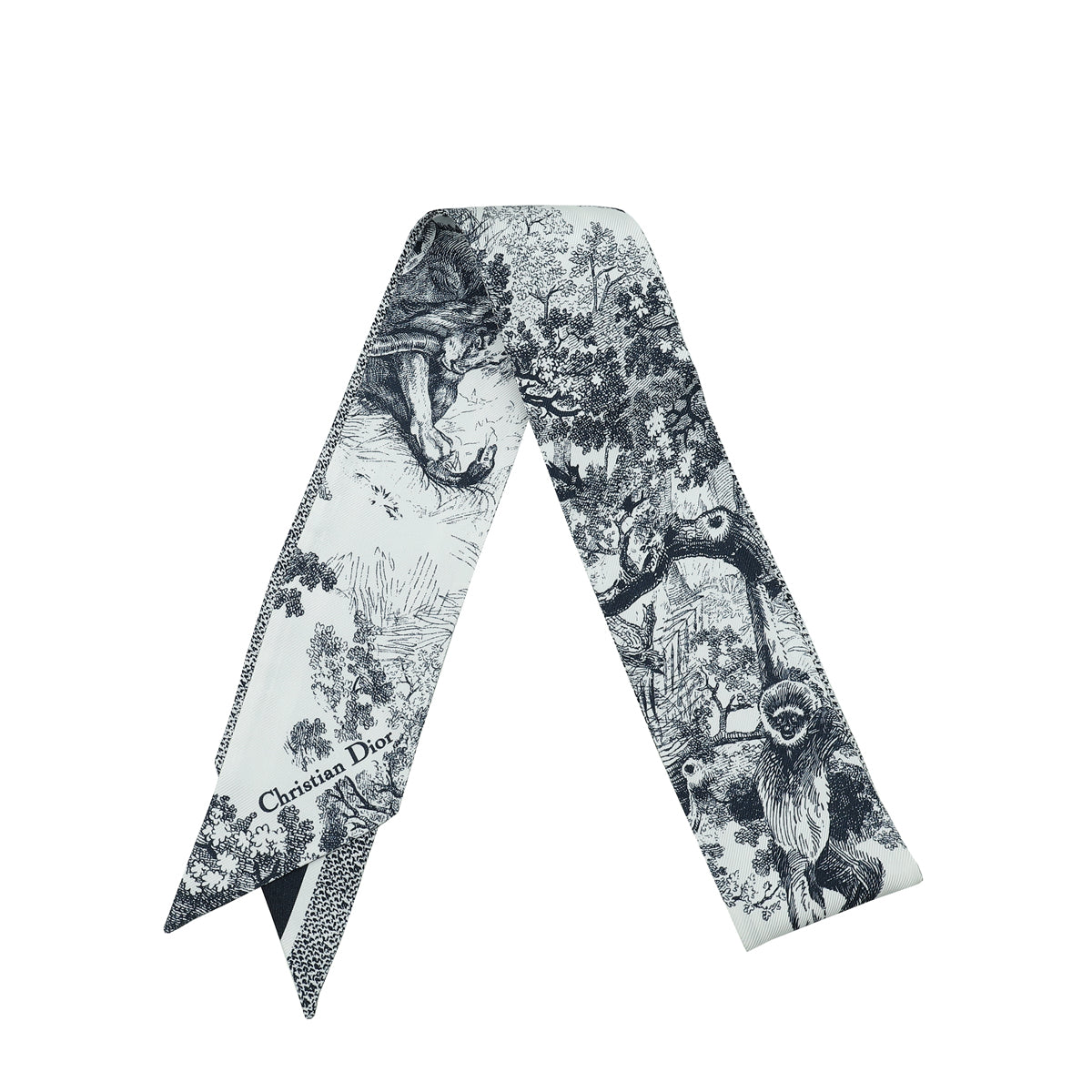 Christian Dior Bicolor Toile de Jouy Sauvage Mitzah Twilly-Christian Dior-THE CLOSET