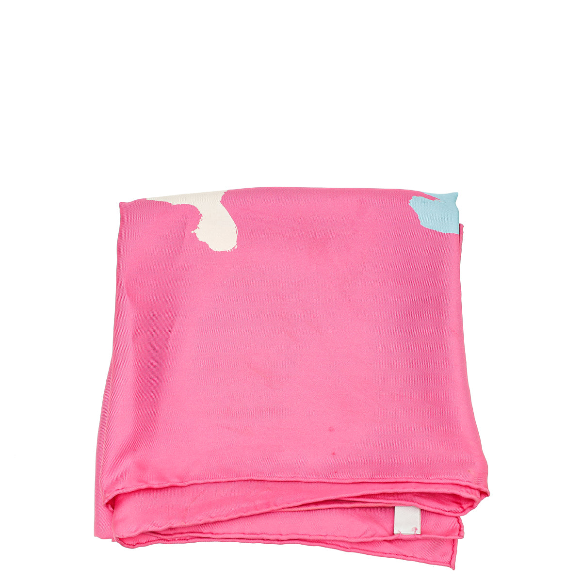 Christian Dior Pink Multicolor Print satin Square Silk Scarf-Christian Dior-THE CLOSET