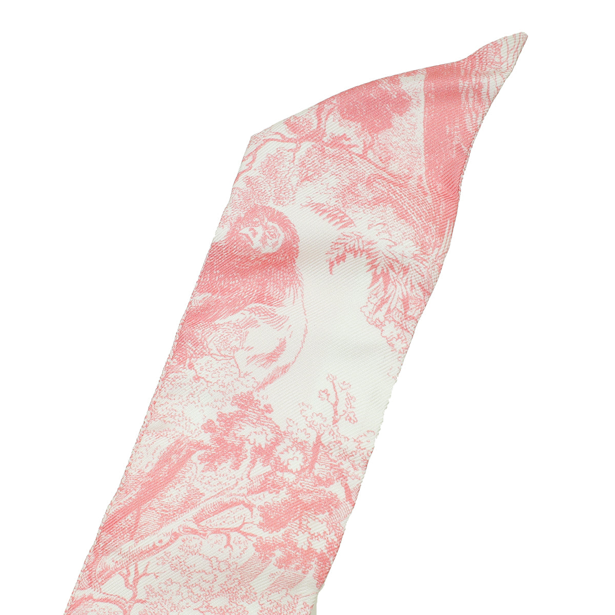 Christian Dior Bicolor Toile De Jouy Sauvage Mitzah Silk Twilly-Christian Dior-THE CLOSET