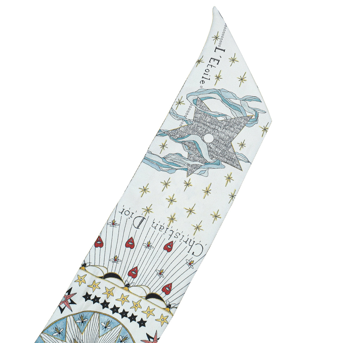 Christian Dior White Multicolor L'Étoile Tarot Mitzah Scarf – THE