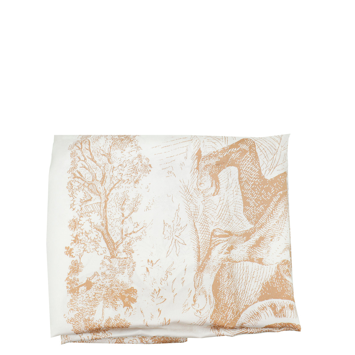 Christian Dior Bicolor Toile De Jouy Print Silk Poncho-Christian Dior-THE CLOSET