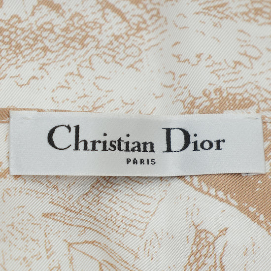 Load image into Gallery viewer, Christian Dior Bicolor Toile De Jouy Print Silk Poncho
