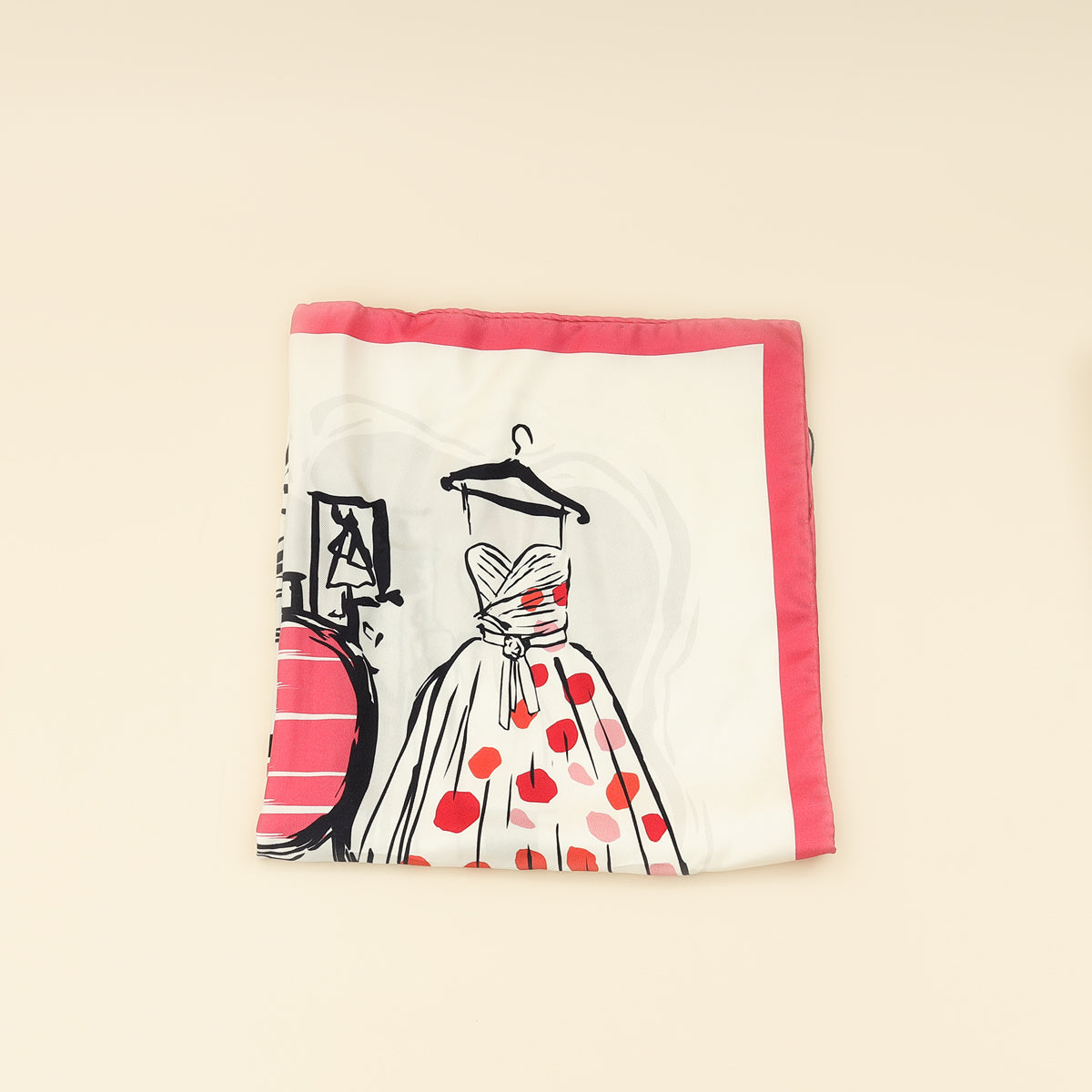 Christian Dior Multicolor Print Silk Scarf 50-Christian Dior-THE CLOSET