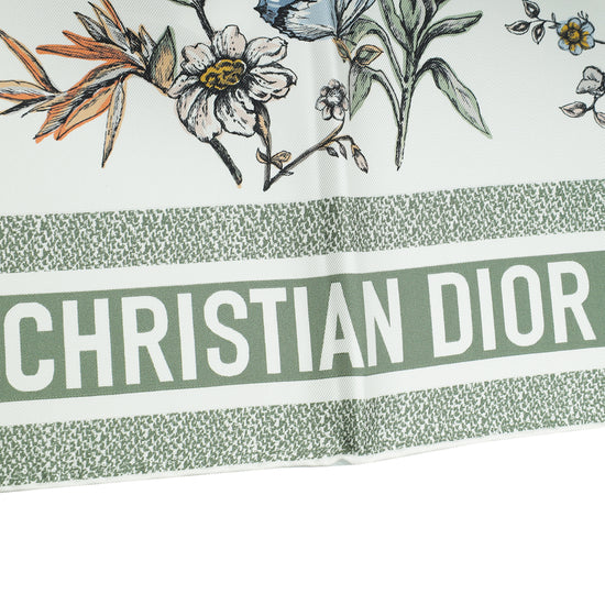 Christian Dior Multicolor Camo Papillon 90 Square Scarf-Christian Dior-THE CLOSET