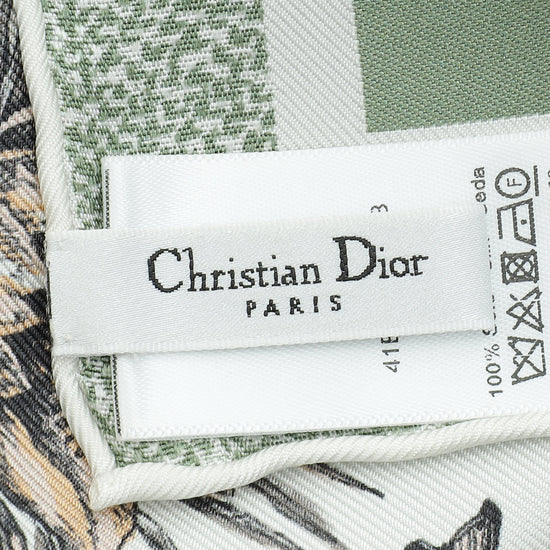 Christian Dior Multicolor Camo Papillon 90 Square Scarf-Christian Dior-THE CLOSET