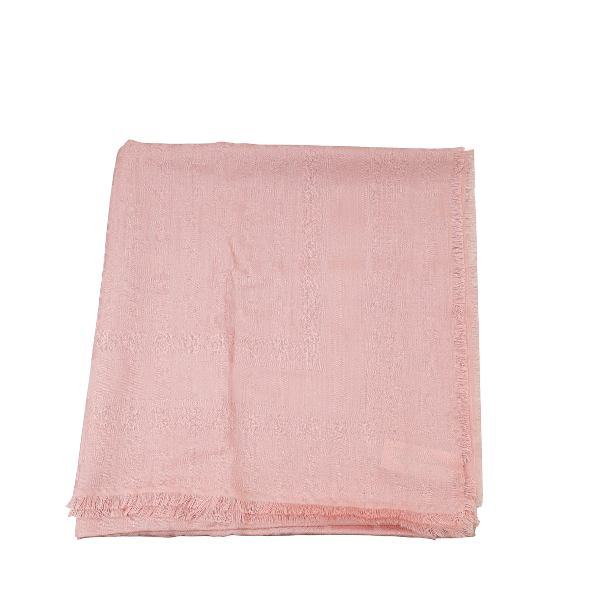 Christian Dior Pink D-Oblique Wool Silk Cashmere Shawl-Christian Dior-THE CLOSET