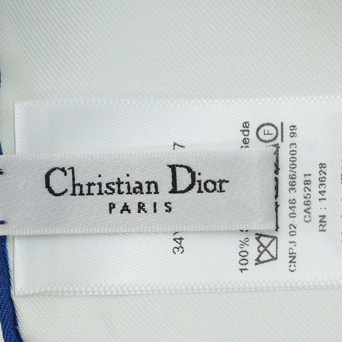 Christian Dior White Multicolor Etoile De Voyage Silk Scarf