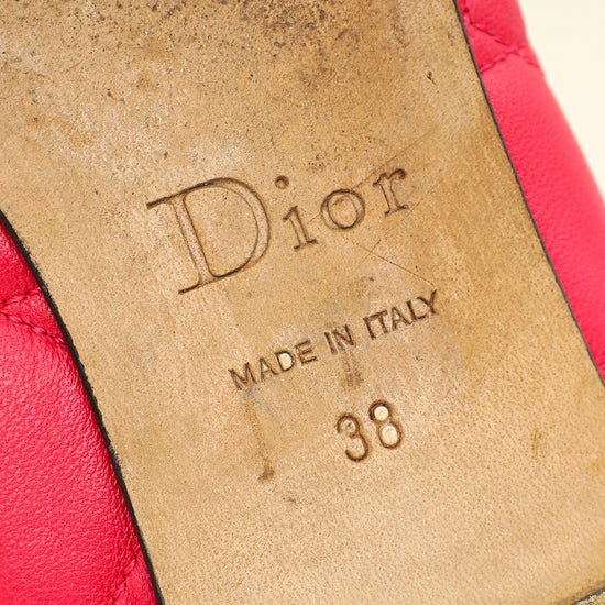 Christian Dior Bicolor Cannage Bow Ballet Flats 38-Christian Dior-THE CLOSET