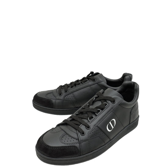 Christian Dior Black CD Lace Up Sneakers 36