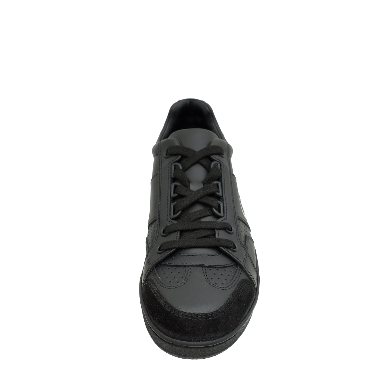 Christian Dior Black CD Lace Up Sneakers 36