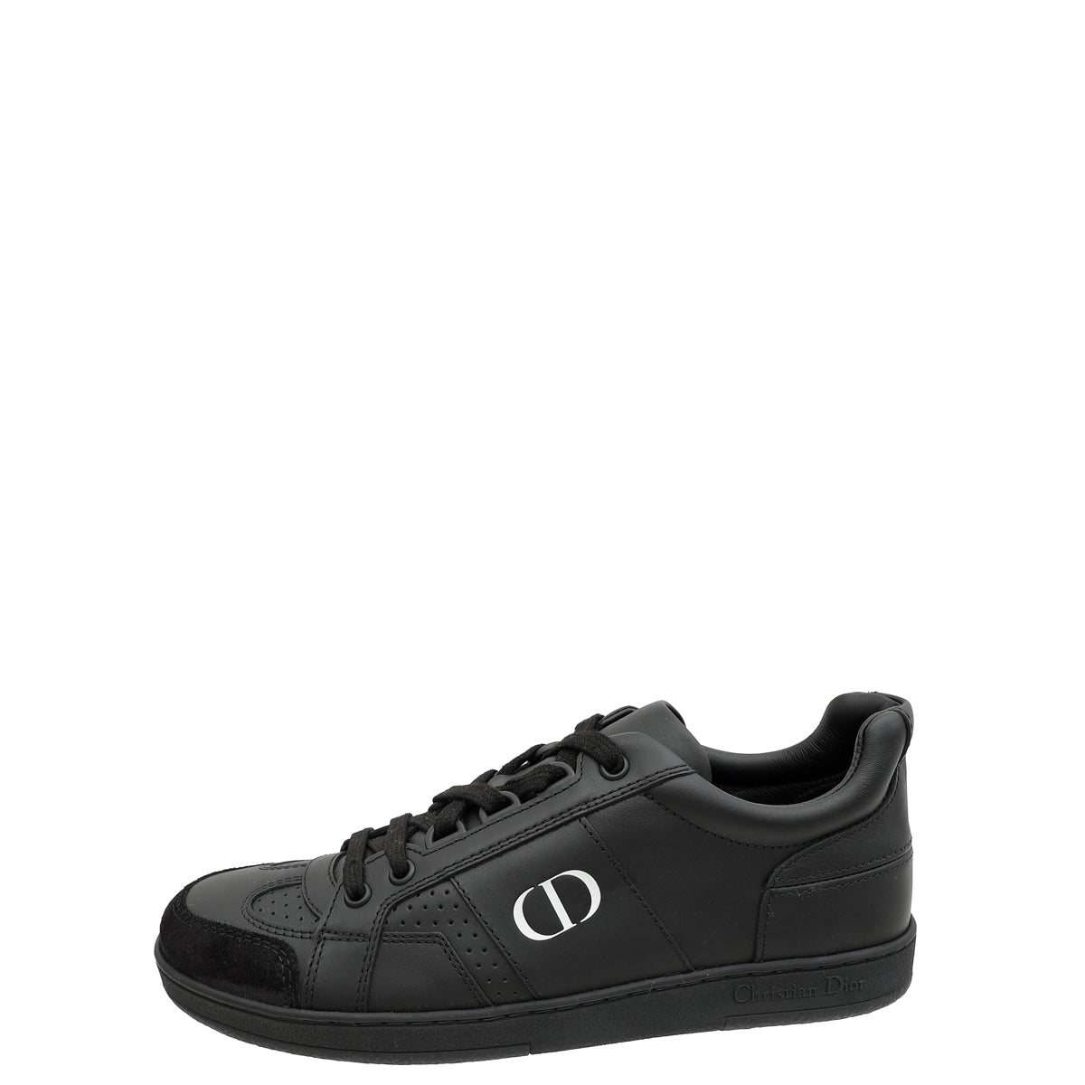 Christian Dior Black CD Lace Up Sneakers 36