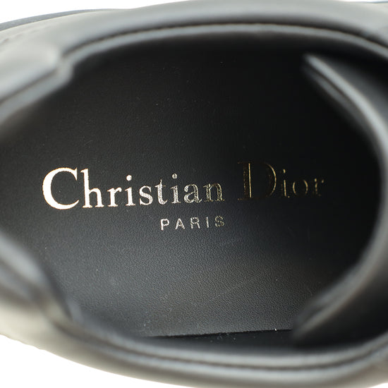 Christian Dior Black CD Lace Up Sneakers 36