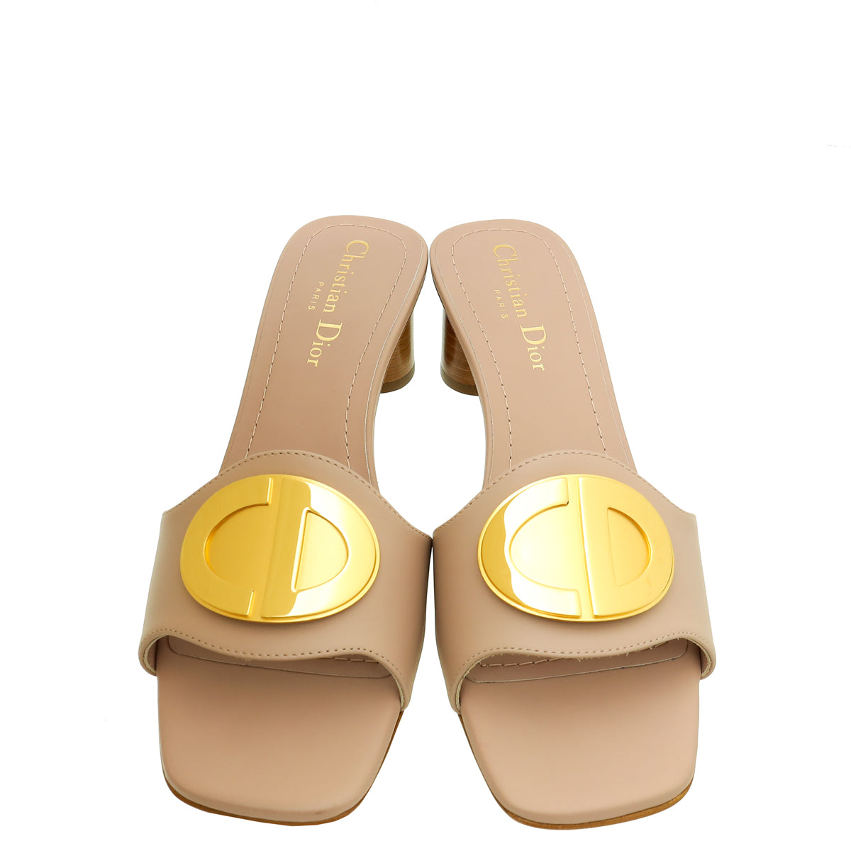 Christian Dior Poudre Nude Forever Mules 37.5