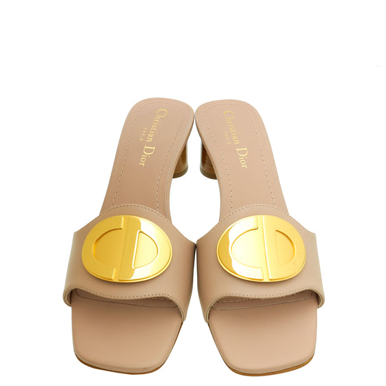 Christian Dior Poudre Nude Forever Mules 37.5