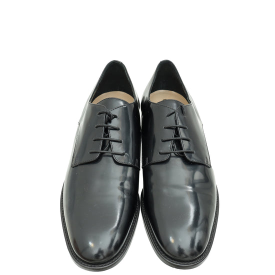 Christian Dior Black Timeless Derby Shoes 38.5-Christian Dior-THE CLOSET