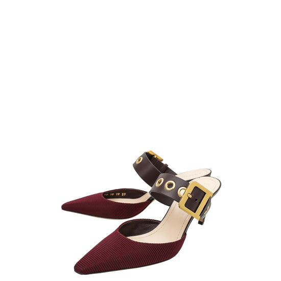 Christian Dior Rouge D-Dior Heeled Mule 39
