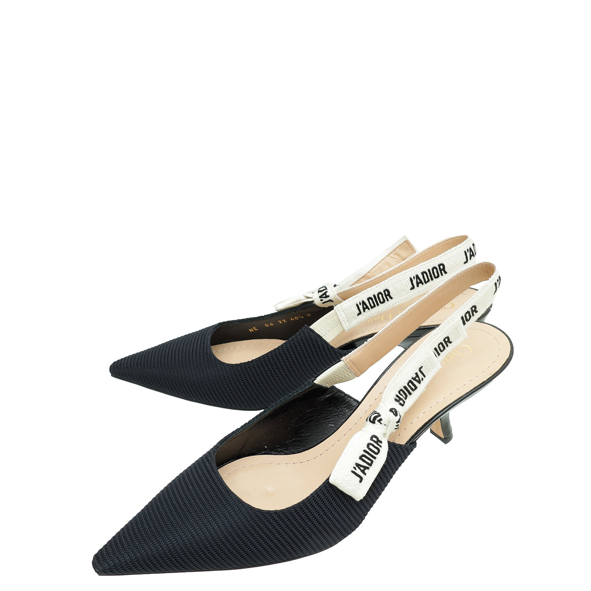 Christian Dior Black J'adior Technical Fabric Slingback 40.5-Christian Dior-THE CLOSET