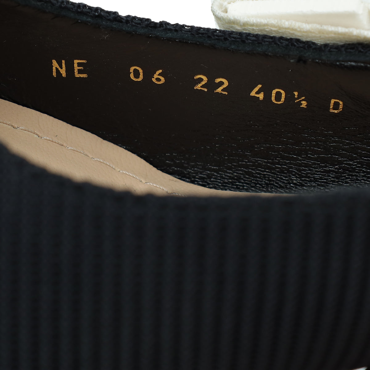 Christian Dior Black J'adior Technical Fabric Slingback 40.5