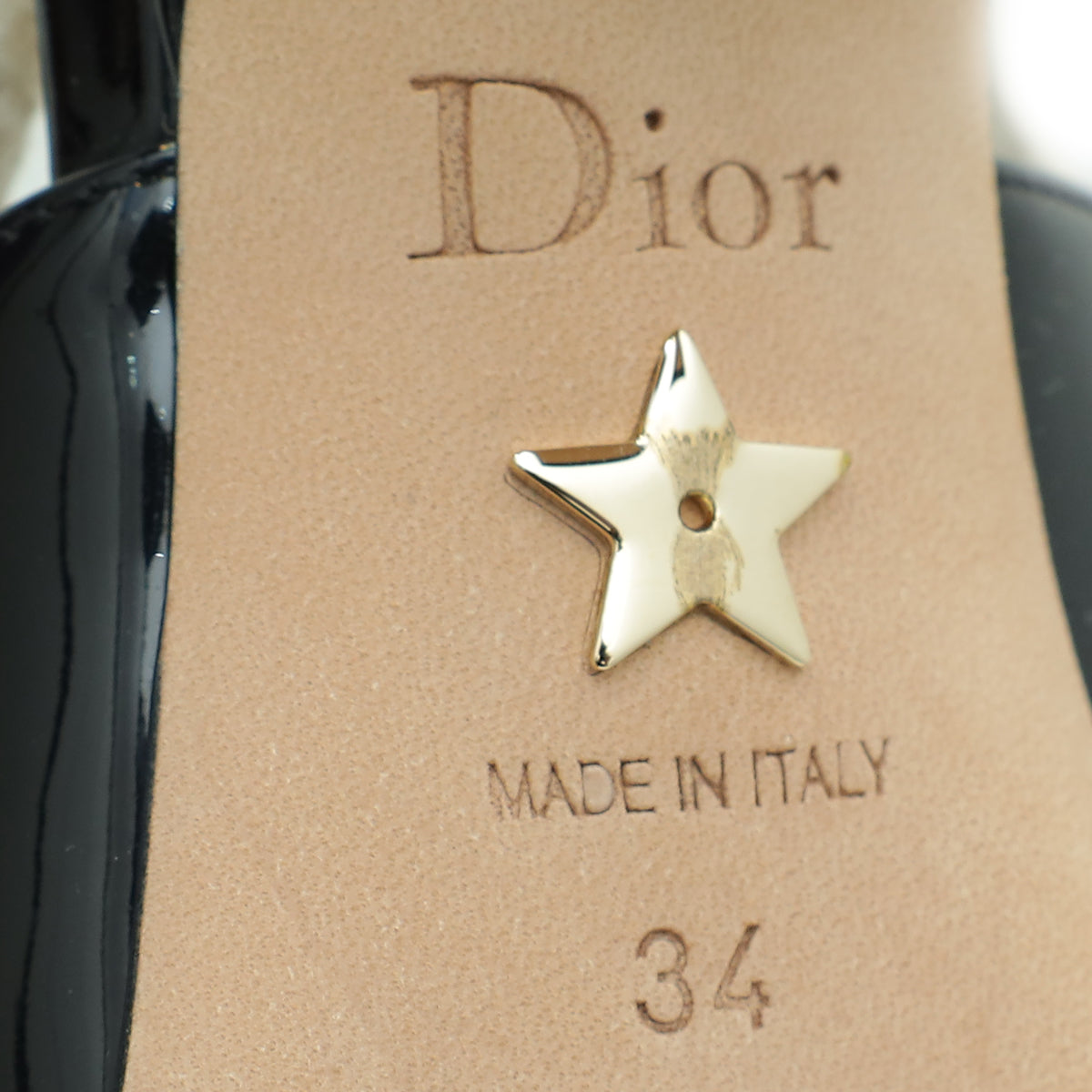 Christian Dior Black J'adior Slingback Pump 34