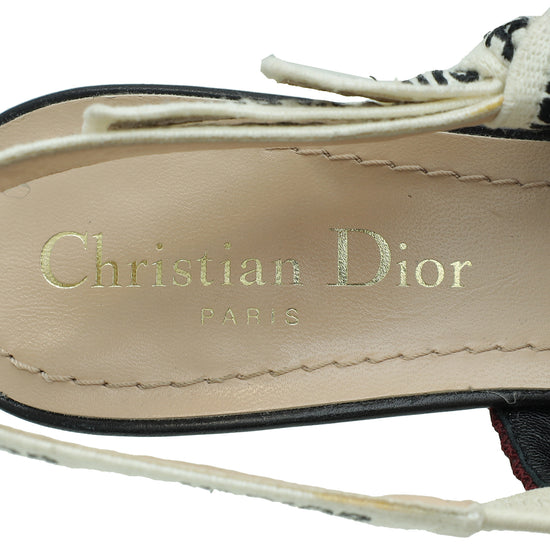 Christian Dior Burgundy J'adior Mesh Slingback Pump 35.5