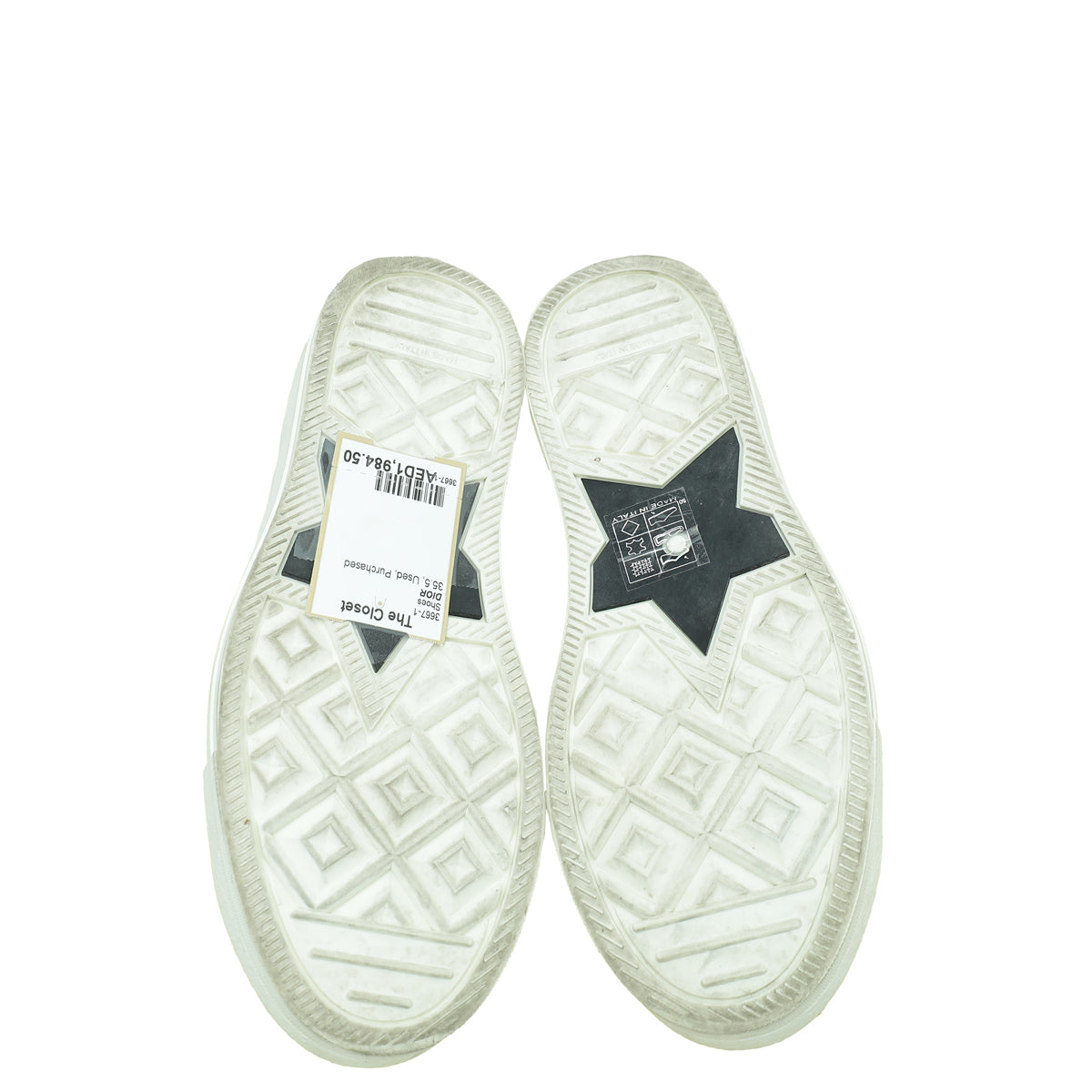 Christian Dior Burgundy Oblique Walk'N'Dior Low Top Sneakers 35.5