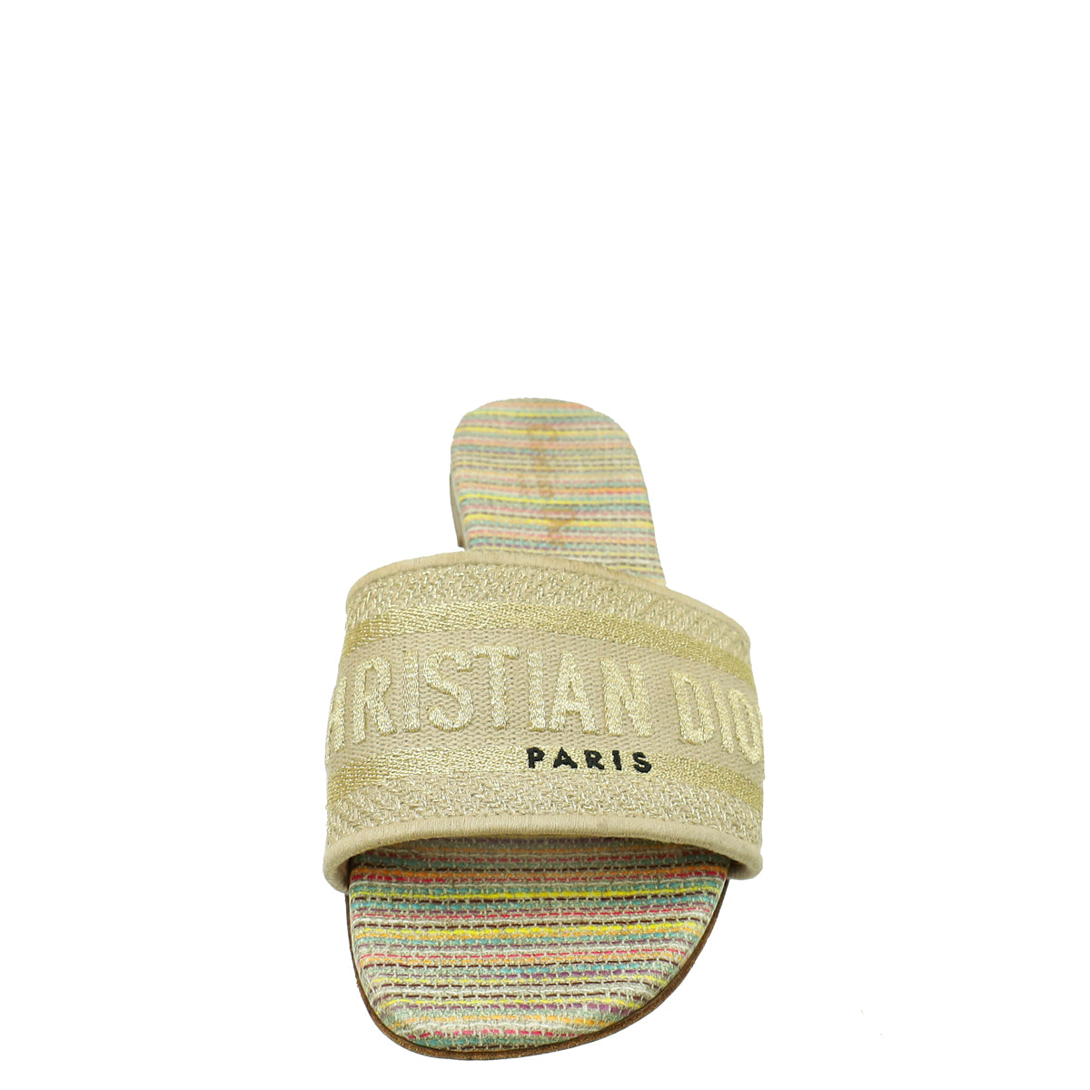 Christian Dior Metallic Multicolor Dway D-Romance Flat Mules 36-Christian Dior-THE CLOSET