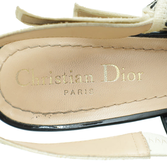 Christian Dior Black J'adior Slingback Pump 36