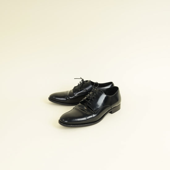 Christian Dior Black Timeless Derby Shoes 37.5