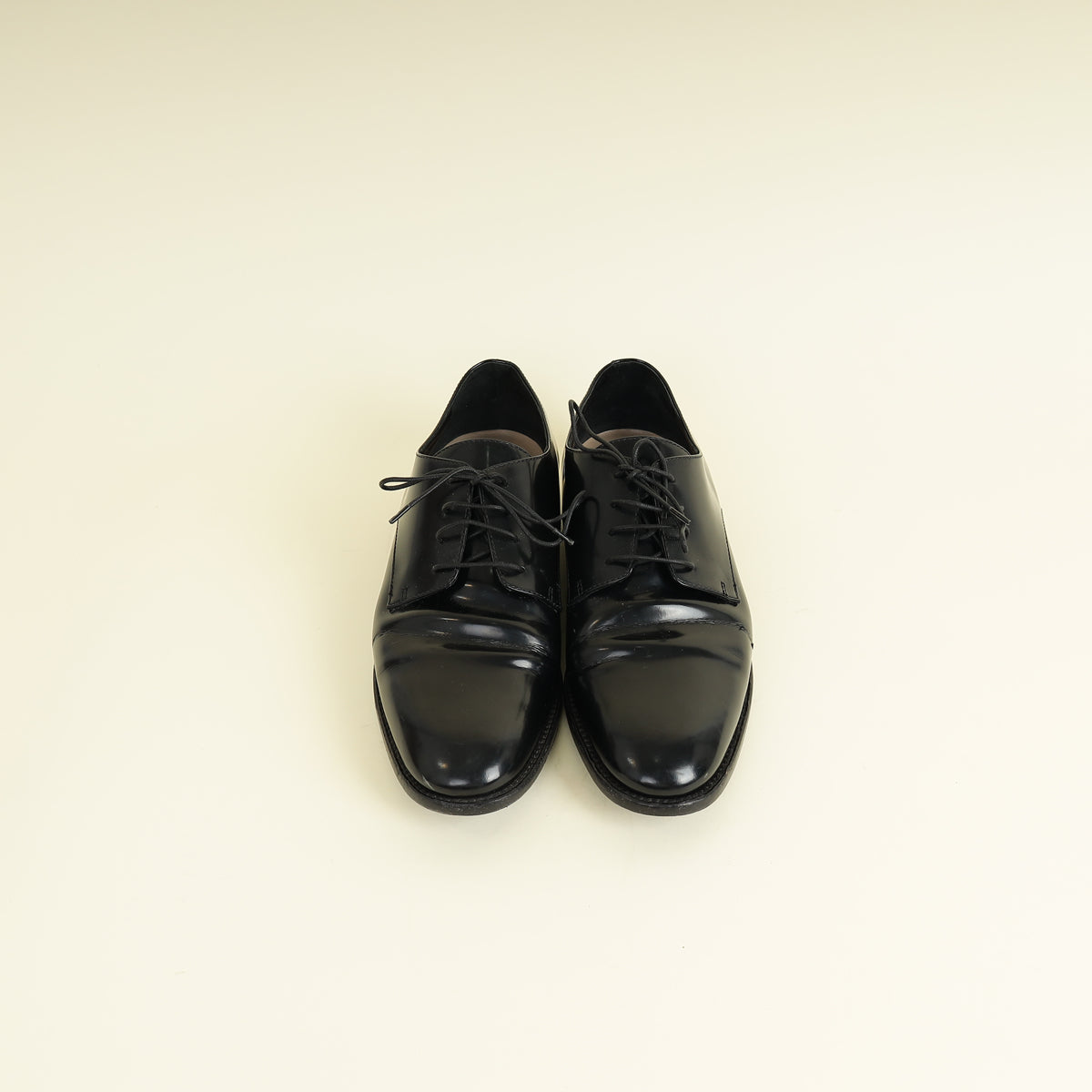 Christian Dior Black Timeless Derby Shoes 37.5