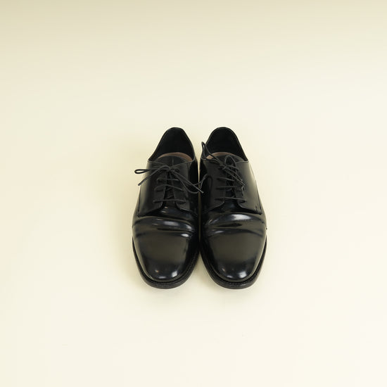 Christian Dior Black Timeless Derby Shoes 37.5