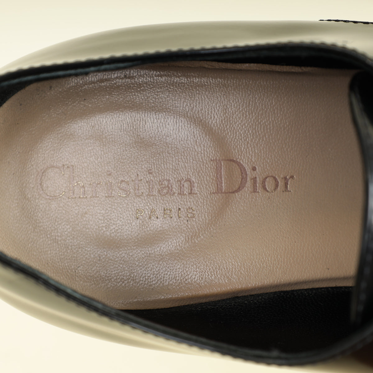 Christian Dior Black Timeless Derby Shoes 37.5