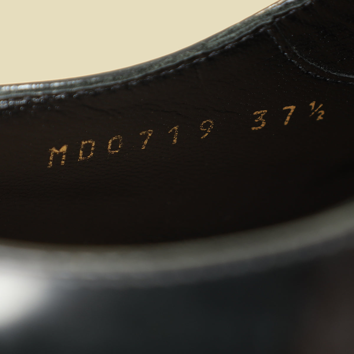 Christian Dior Black Timeless Derby Shoes 37.5