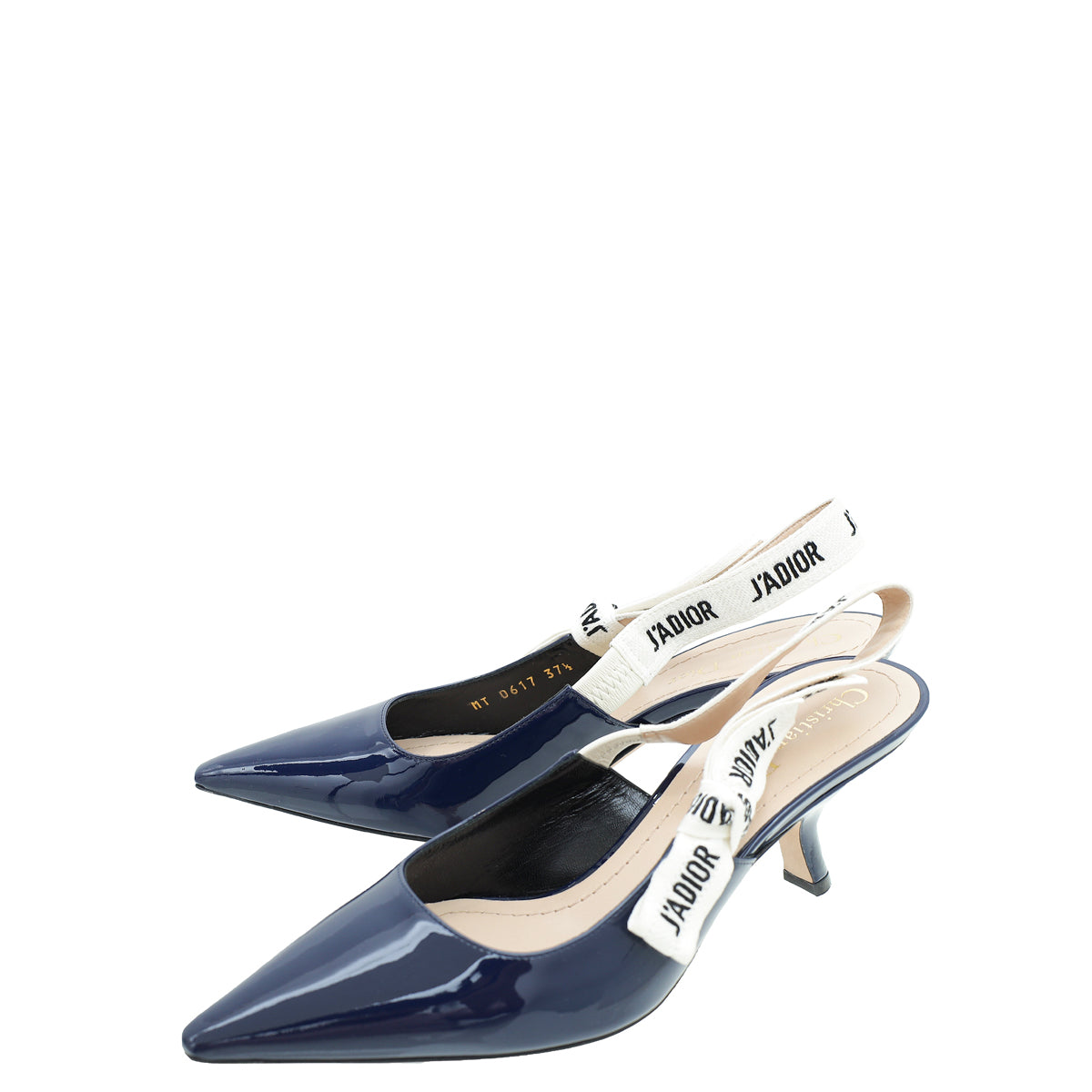 Christian Dior Indigo Blue J'Adior Slingback Pumps 37.5-Christian Dior-THE CLOSET