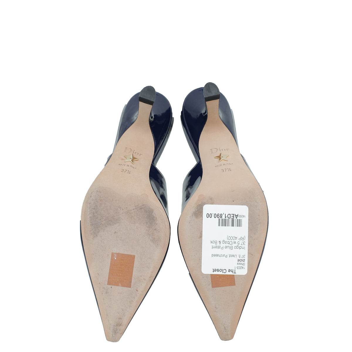 Christian Dior Indigo Blue J'Adior Slingback Pumps 37.5 – THE CLOSET