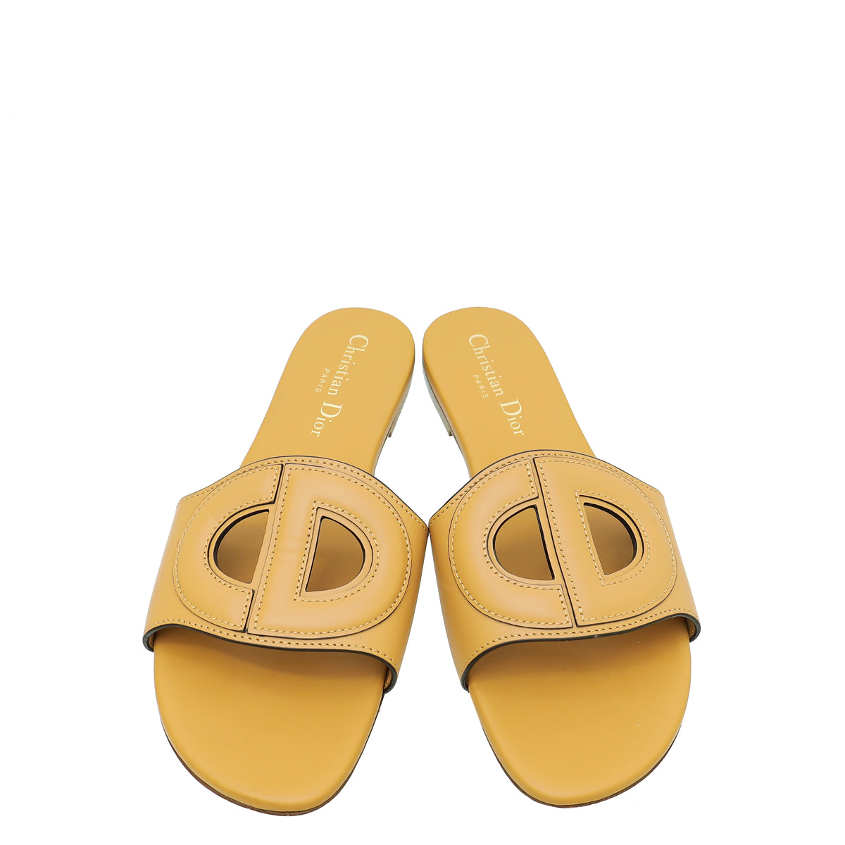 Christian Dior Camel D-Club Flat Sandal 37.5