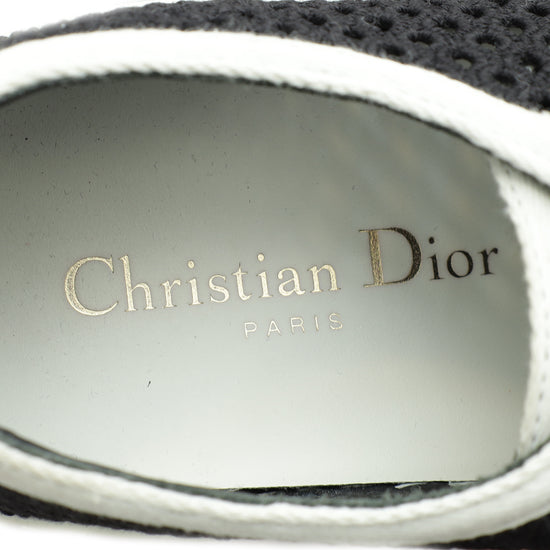 Christian Dior Black Walk'n Dior Mesh Low Top Sneakers 37.5