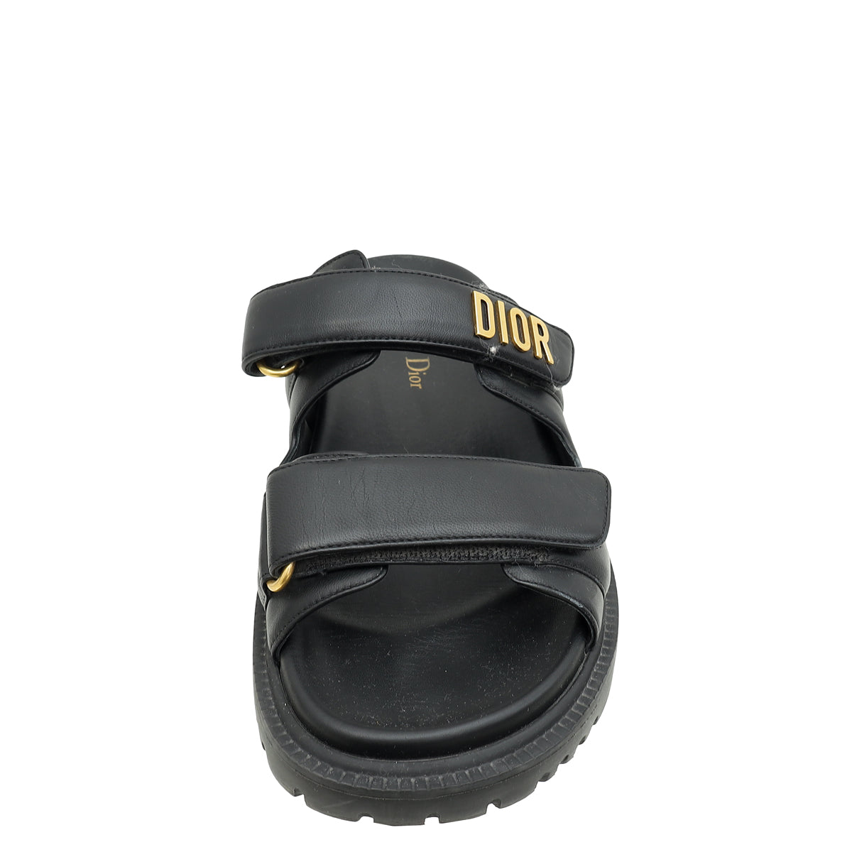 Christian Dior Black Dioract Sandal 37.5 – THE CLOSET