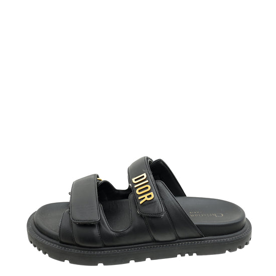 Christian Dior Black Dioract Sandal 37.5