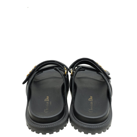 Christian Dior Black Dioract Sandal 37.5