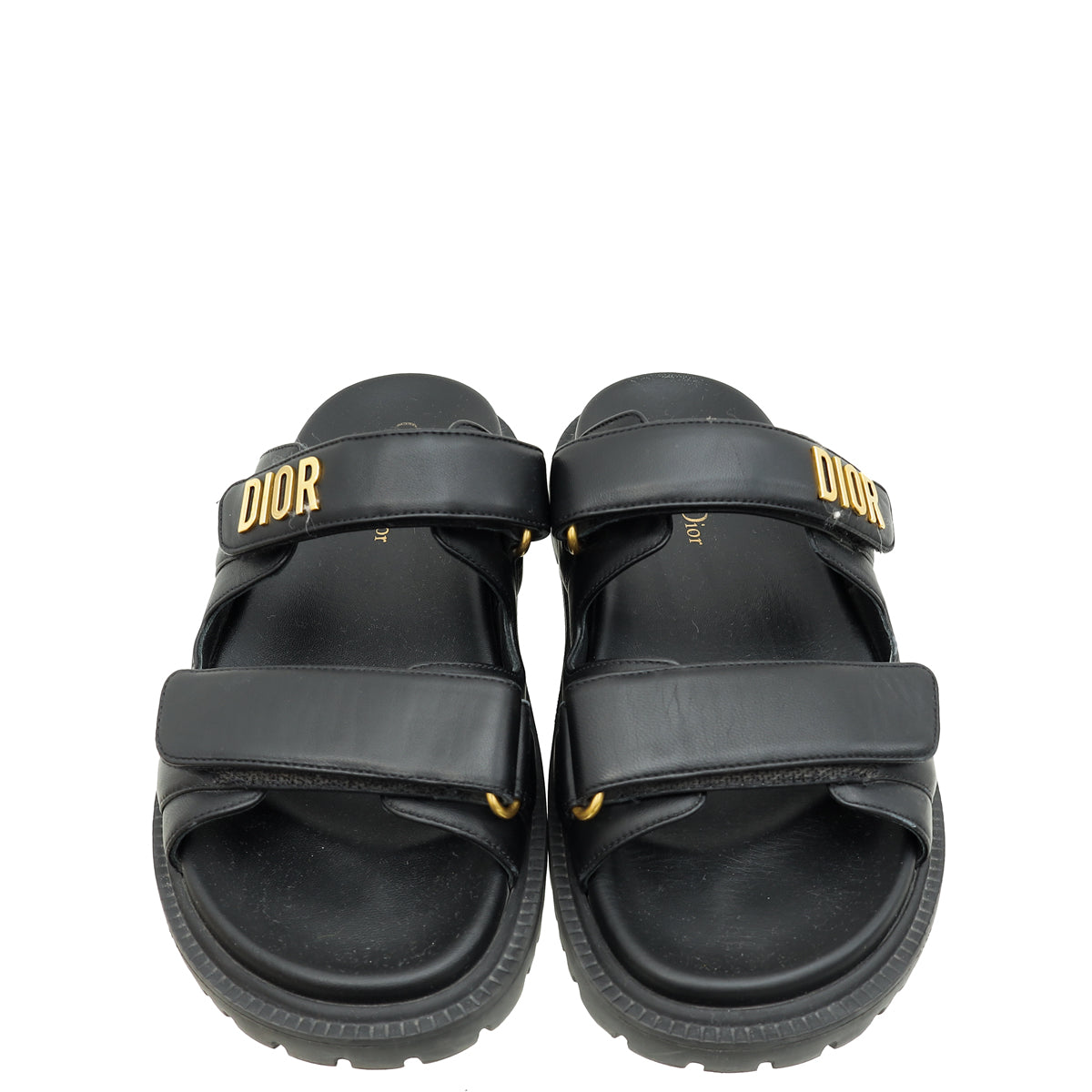 Christian Dior Black Dioract Sandal 37.5 – THE CLOSET