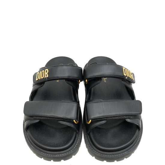 Christian Dior Black Dioract Sandal 37.5