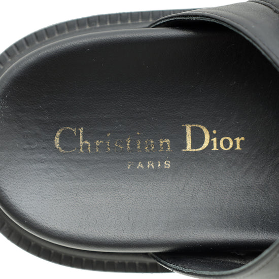 Christian Dior Black Dioract Sandal 37.5