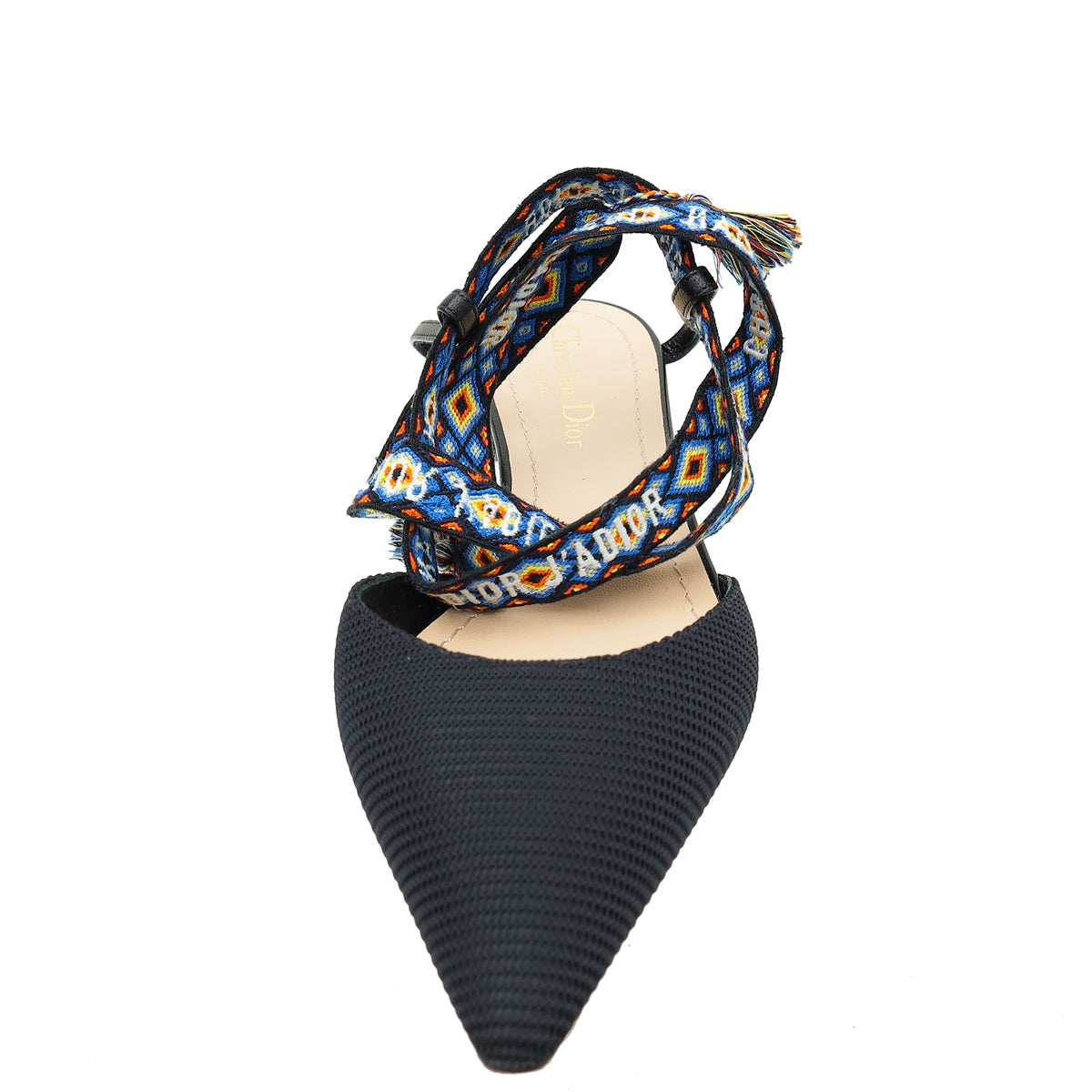 Christian Dior Black Technical Fabric J'adior IT Flat 37.5-Christian Dior-THE CLOSET